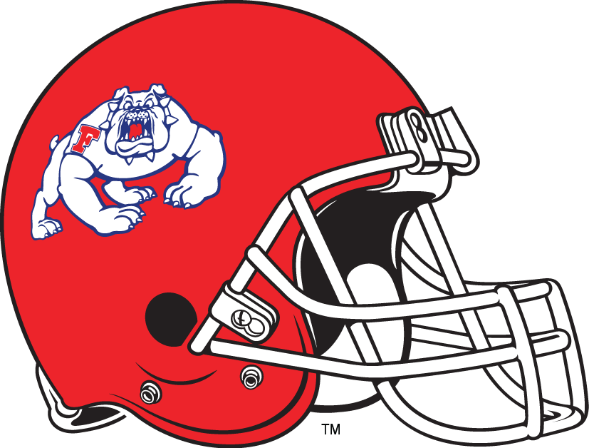 Fresno State Bulldogs 1992-2005 Helmet Logo iron on transfers for fabric